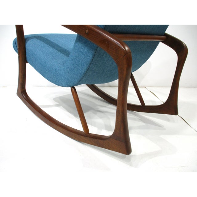 Hans Wegner Danish Styled Rocking Chair For Sale - Image 9 of 10