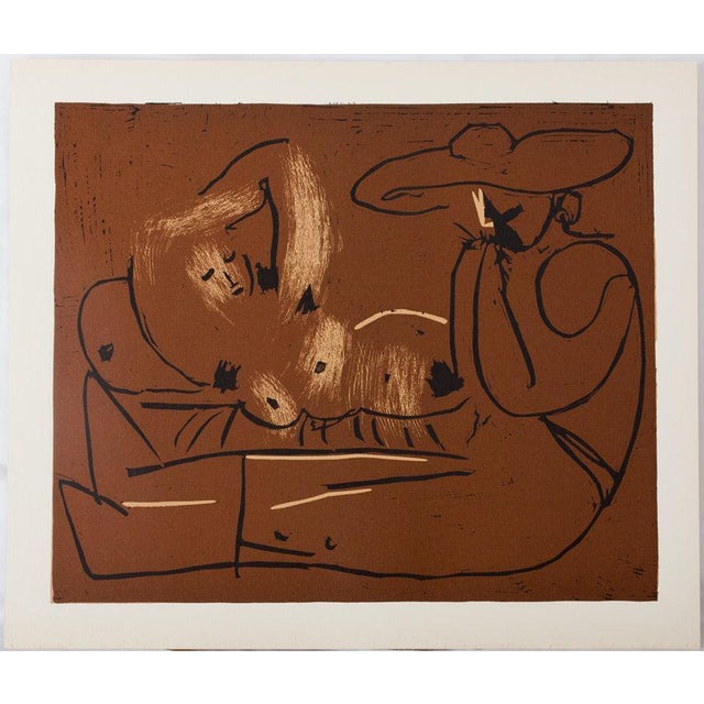 Pablo Picasso, Nu couché et musicien au chapeau, Nude, Etching For Sale