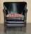 Little Professor Armchairs in Black Leather and Kilim Upholstery by Andrew Martin for Halo, Set of 2 For Sale - Image 3 of 18