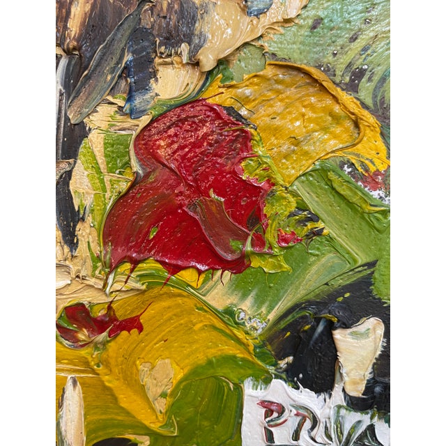 Vintage Colorful Private Beach House Painting For Sale - Image 12 of 13