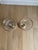 English Vintage Ralph Lauren Home Glen Plaid Crystal and Silver Metal Hurricanes – A Pair For Sale - Image 3 of 6