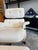Eames Lounge Chair and Ottoman (Tall) White Oak Shell With Cream Flamiber Upholstery For Sale In Chicago - Image 6 of 15