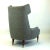 Mid-Century Modern Monumental Grey Austrian Mid-Century Wingback Armchair by Oswald Haerdtl For Sale - Image 3 of 13