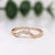 Natural Diamond Ring Solid 14k Gold – Dainty, Classic & Timeless Jewelry Piece, Size 6.75 For Sale In Columbus - Image 6 of 10