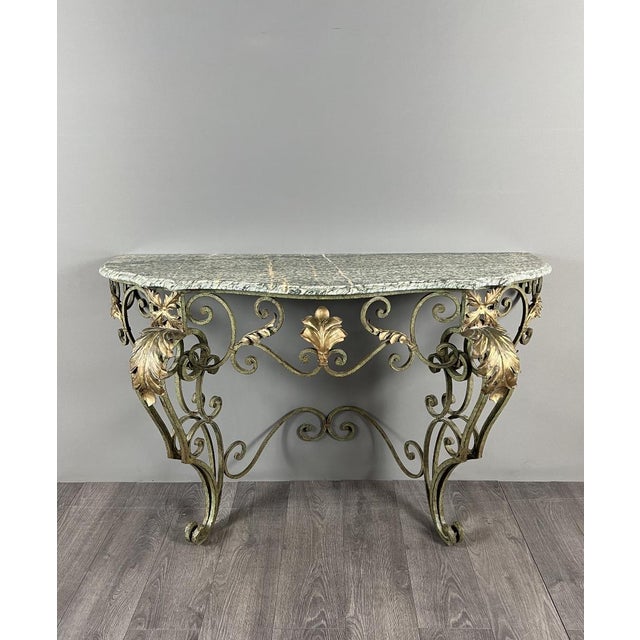 Wrought Iron Wall Console, 20th Century For Sale - Image 10 of 10