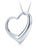 Vintage Elsa Peretti for Tiffany & Co. Open Heart Pendant Necklace 32" Sterling For Sale In New York - Image 6 of 7