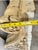 Large and very heavy. Late 18th century architectural salvage floral and scroll design corbels. 33.5” tall x 10” wide x...