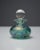 1970s Iridescent Green and Blue Glass Perfume Bottle from Isle of Wight Studio, England, 1970s For Sale - Image 5 of 9