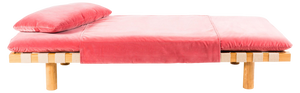 Pallet Dirty Pink Velvet Nature Daybed by Pulpo