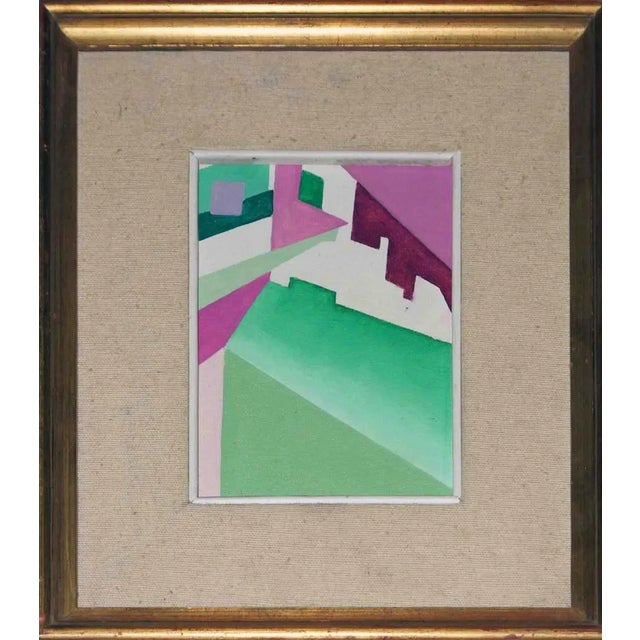 Sandro Fabrizi, Abstract Figures, Mixed Colored Oil on Canvas, 1987 For Sale