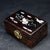 Beautiful Chinese hardwood jewelry keepsake box, decorated with exquisite mother-of-pearl shell inlay on the lid. The...