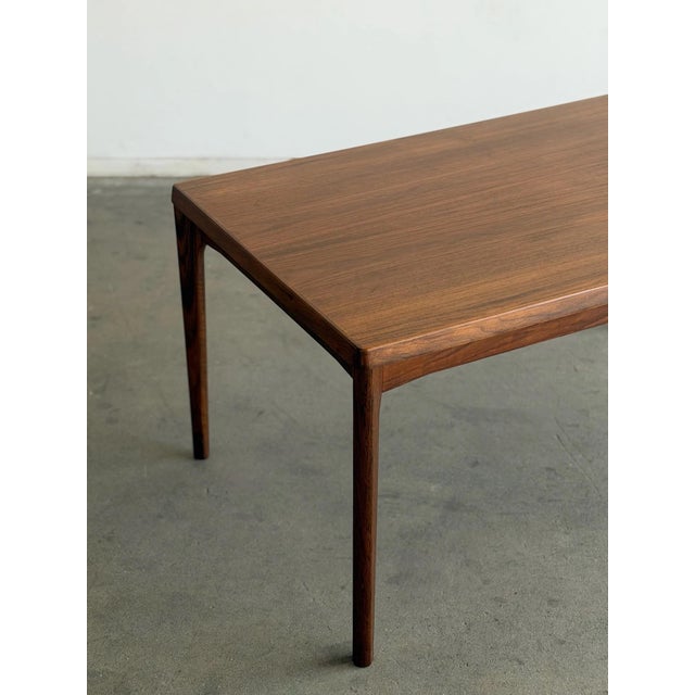 Mid-Century Modern 1960s Attributed to Danish Vejle Stole & Møbelfabrik Dining Table in Dark Teak For Sale - Image 3 of 12