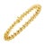 Contemporary 10KT Yellow Gold Plated .925 Sterling Silver 1 cttw Prong-Set Diamond Link Bracelet - 7.5" For Sale - Image 3 of 7