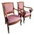 French Walnut Armchairs, 1950s, Set of 2 For Sale
