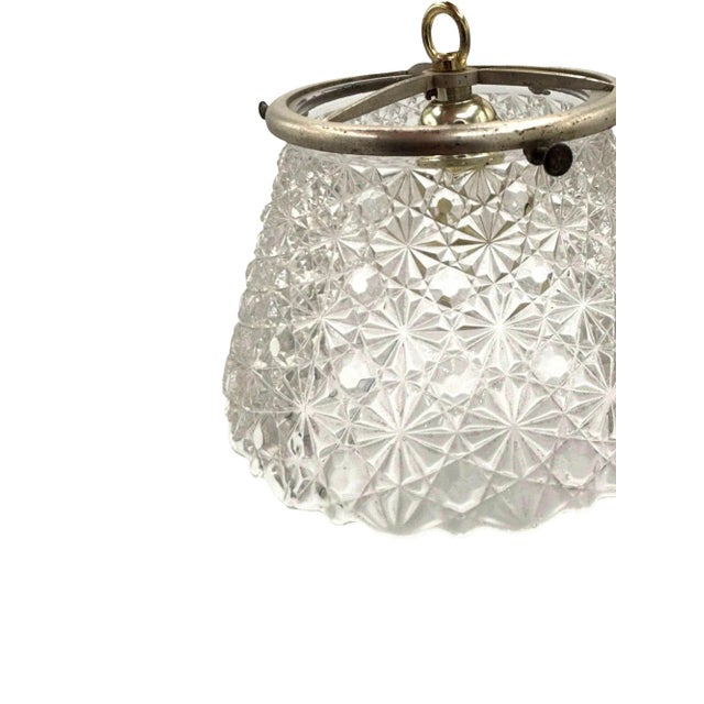 Victorian Victorian Daisy and Buttons Pressed Glass Light - 7 Available For Sale - Image 3 of 11