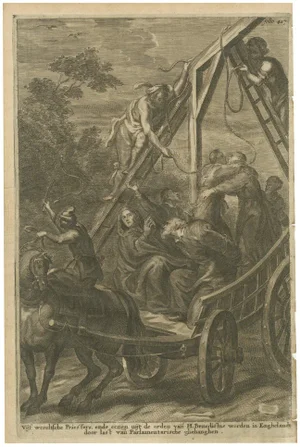 Parlement, The Martyrdom of Secular Priests and One Benedictine Monk, 1680, Print