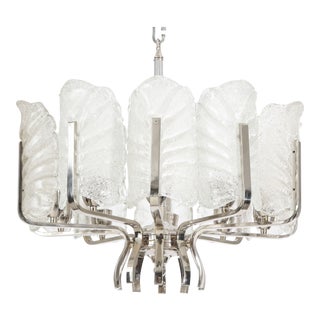 1960s Murano Glass Chandelier For Sale
