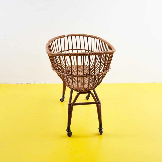 Vintage Bamboo Bed, 1960s For Sale - Image 4 of 8