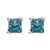 Sculpted for the minimalist who craves a whisper of wonder, these studs set the sky on your ears. Each square princess-cut...