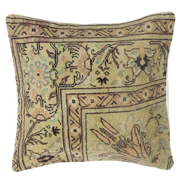 Traditional 19"x19" SET OF 2 - Traditional Turkish Cushion Covers. Vintage Throw Pillows For Sale - Image 3 of 4