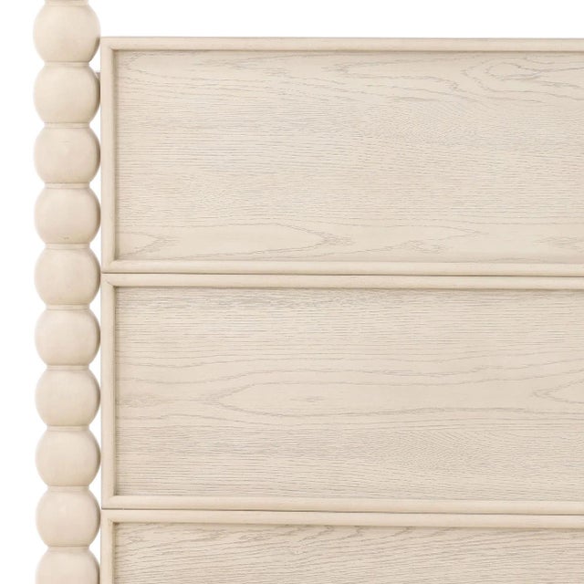 White Ball Poster King Bed Frame For Sale In Los Angeles - Image 6 of 8