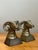 Vintage Brass Ram Bust Bookends - A Pair For Sale - Image 10 of 18