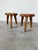 Oak Stools by Henri Bataille, 1950s, Set of 2 For Sale - Image 18 of 18