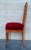 Early 20th Century Early 20th Century Late Victorian Oak Ladderback Dining Side Chair with Red Velvet Seat For Sale - Image 5 of 18