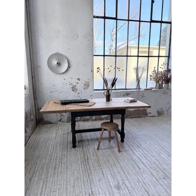 Farmhouse Table in Oak with Extensions, 1960s For Sale - Image 3 of 18