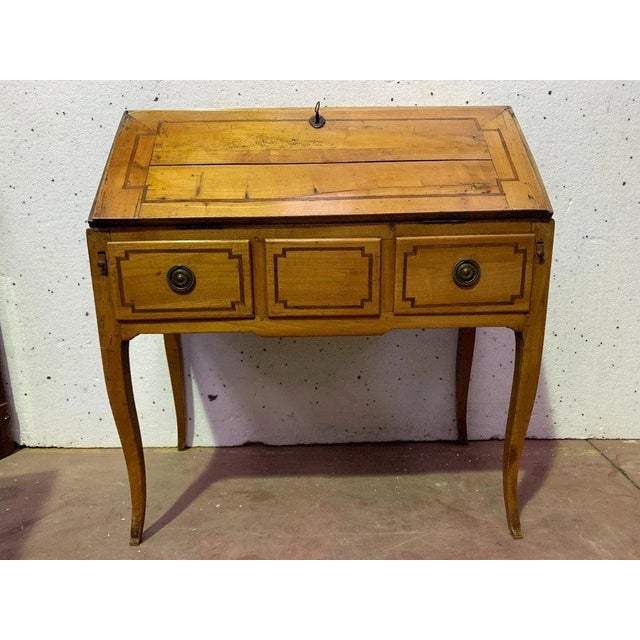 Louis XV Style Sloping Desk in Cherry, 1800s For Sale - Image 6 of 11