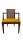 Mustard Mid 20th Century Cane Back Armchair With Mustard Upholstery (Nice) For Sale - Image 8 of 11