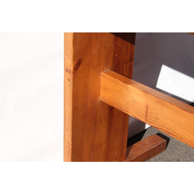 Vintage Danish Dining Table in Pine Wood, 1970s For Sale - Image 16 of 18