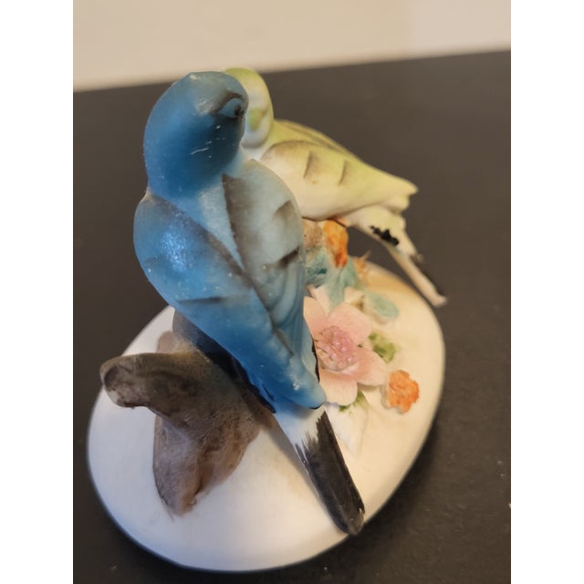 Ceramic Lefton Bisque Porcelain Parakeet Trinket Box For Sale - Image 7 of 14