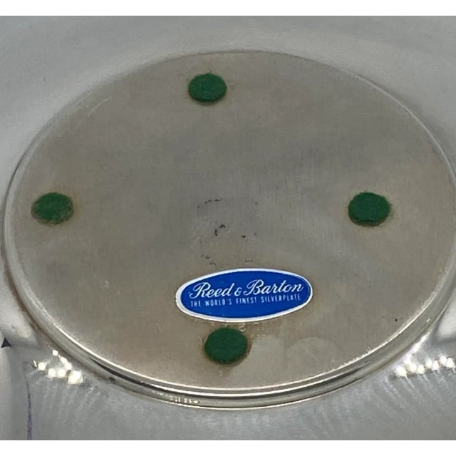 Vintage Reed & Barton Mid 20th Century Silverplate Sandwich Plate Bel Air #1201 For Sale - Image 10 of 13