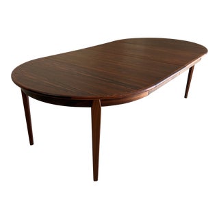 Vintage Danish Rosewood Mid Century Dining Table For Sale