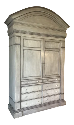 Wide Screen Armoire / Faux Finish / Entertainment Complete
