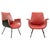 Set of Vintage Red Armchairs by Gastone Rinaldi, Mid-20th-Century For Sale - Image 5 of 5