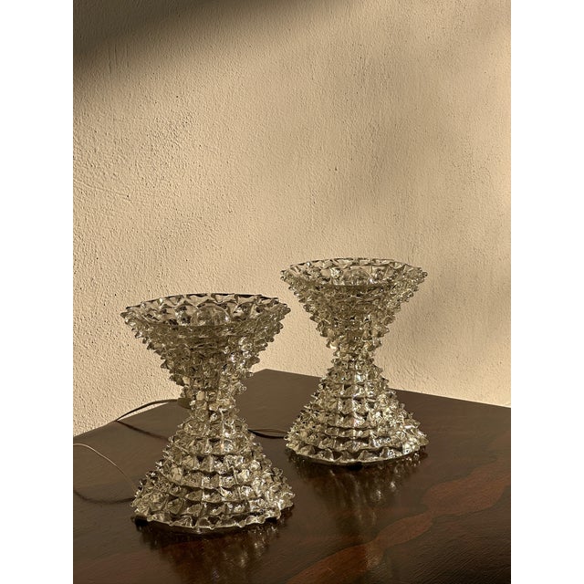Murano Glass Lamps from Barovier & Toso, 1950s, Set of 2, in Flawless conditions. Designed 1950 to 1959 This piece is...