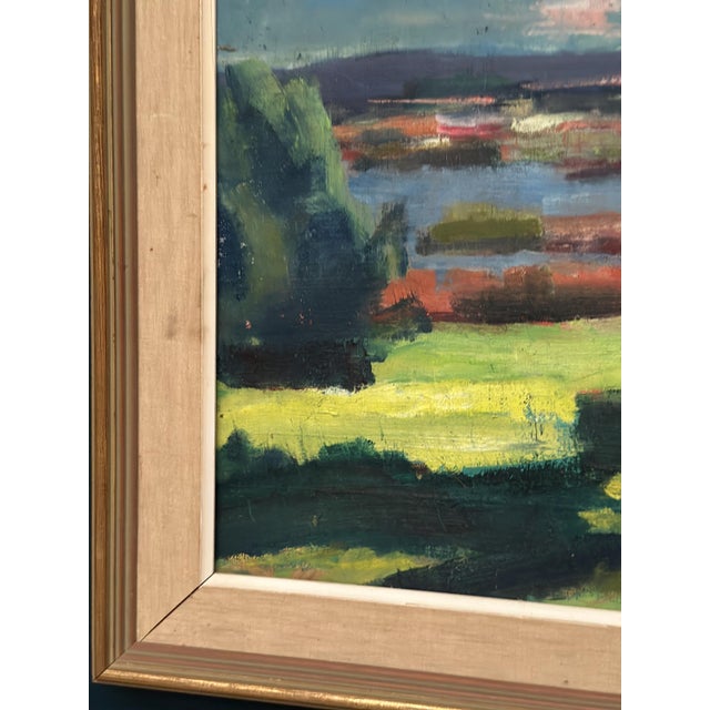Swedish Artist, Landscape, 1960s, Oil on Canvas, Framed For Sale - Image 9 of 18