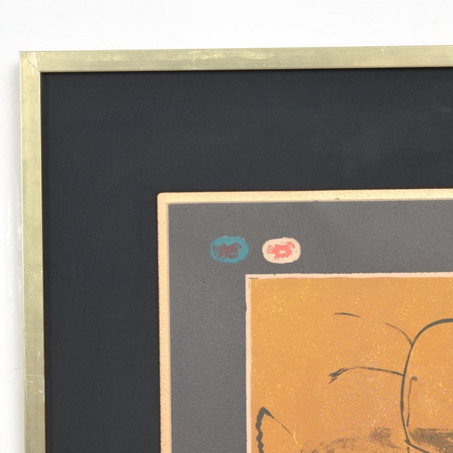 AMBIANIC presents Lovely Vietnamese French STILL LIFE Original Color Lithograph by Hoi Lebadang Certificate of...