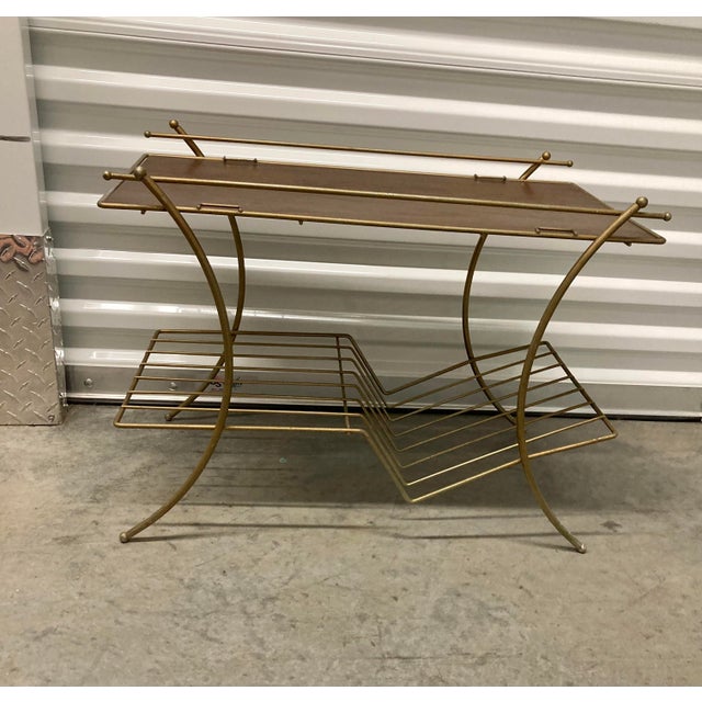 1960s Vintage Metal Side Table | Chairish