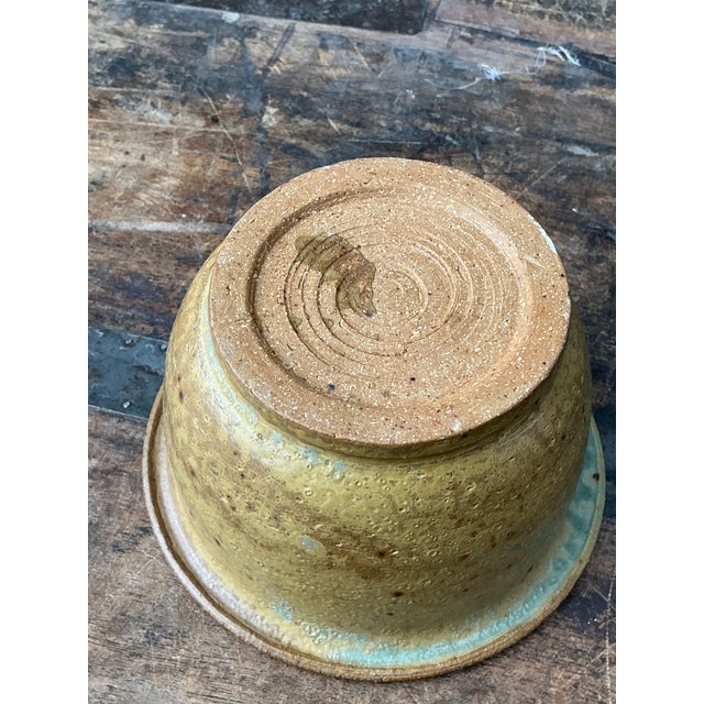 Vintage Original Studio Pottery Speckled Bowl For Sale - Image 4 of 12