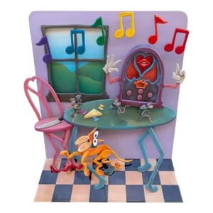 Kitchen Scene, Roark Gourley Sculpture