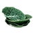Green Majolica Cabbage Lettuce Leaf Dishes, S/4 For Sale