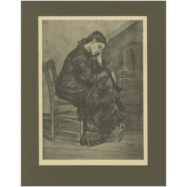 After Vincent Van Gogh, Dutch Period Sorrowing Woman, 1928, Portfolio Print For Sale