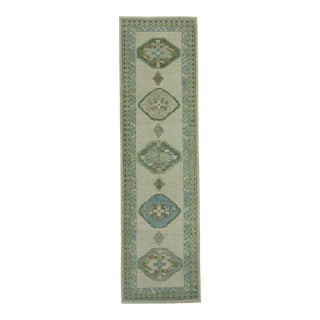 Turkish Oushak Rug 2'9" x 9'11" #19224 For Sale