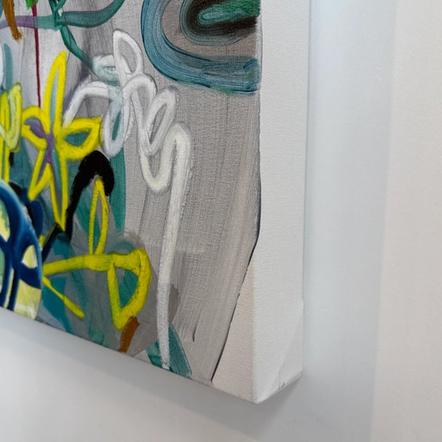 Paint Hysteria, Original Abstract Painting by Chris Artabasy For Sale - Image 7 of 8