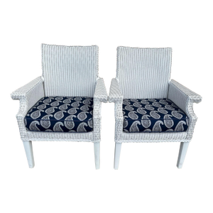 Pair of Lloyd Flanders Hampton Armchairs