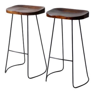 Mid-Century Stools Pair