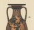 Antique print titled 'Amphora'. Color-printed large lithograph by Ernst Wasmuth depicting a Greek Amphora. This print...